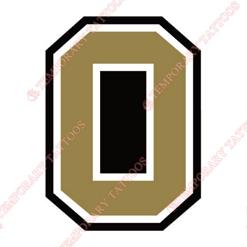 Oakland Golden Grizzlies Customize Temporary Tattoos Stickers NO.5734